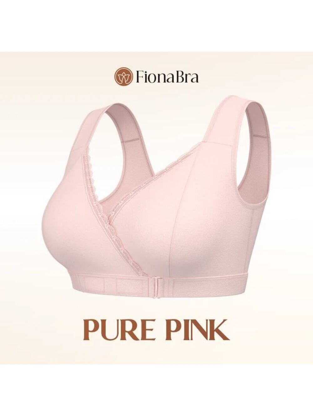 Set of Two Fionabra Pure Pink and Pure Beige Bras Size XS (28D) NWT